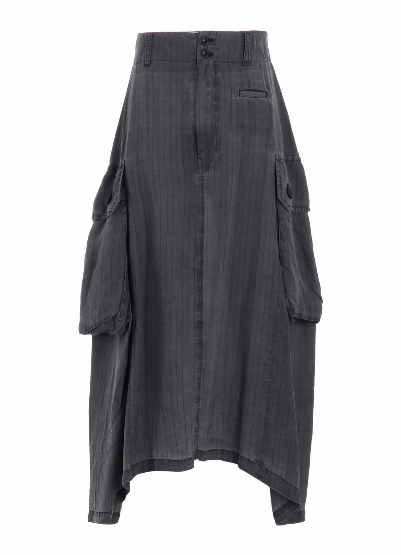 CUPRO STRIPE CARGO SKIRT Feminine Structure