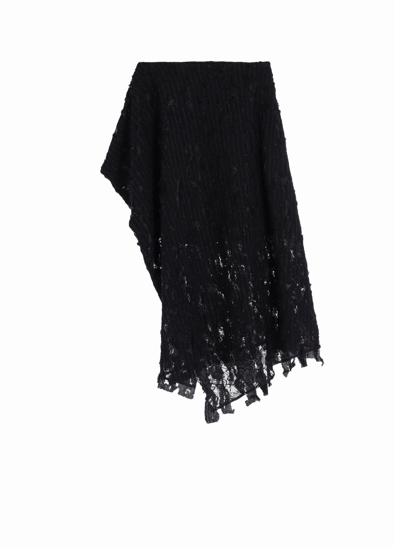 DAMEGED STRIPE PUFF SKIRT Glam Touch