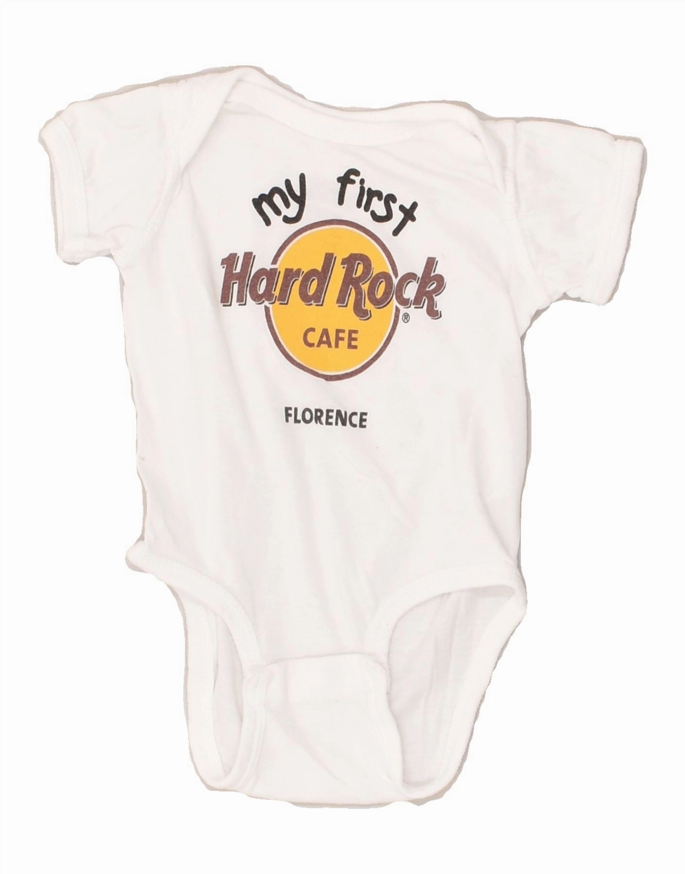 Relaxed Running Everyday Versatile HARD ROCK CAFE Baby Boys Florence Graphic Bodysuit 3-6 Months White Cotton