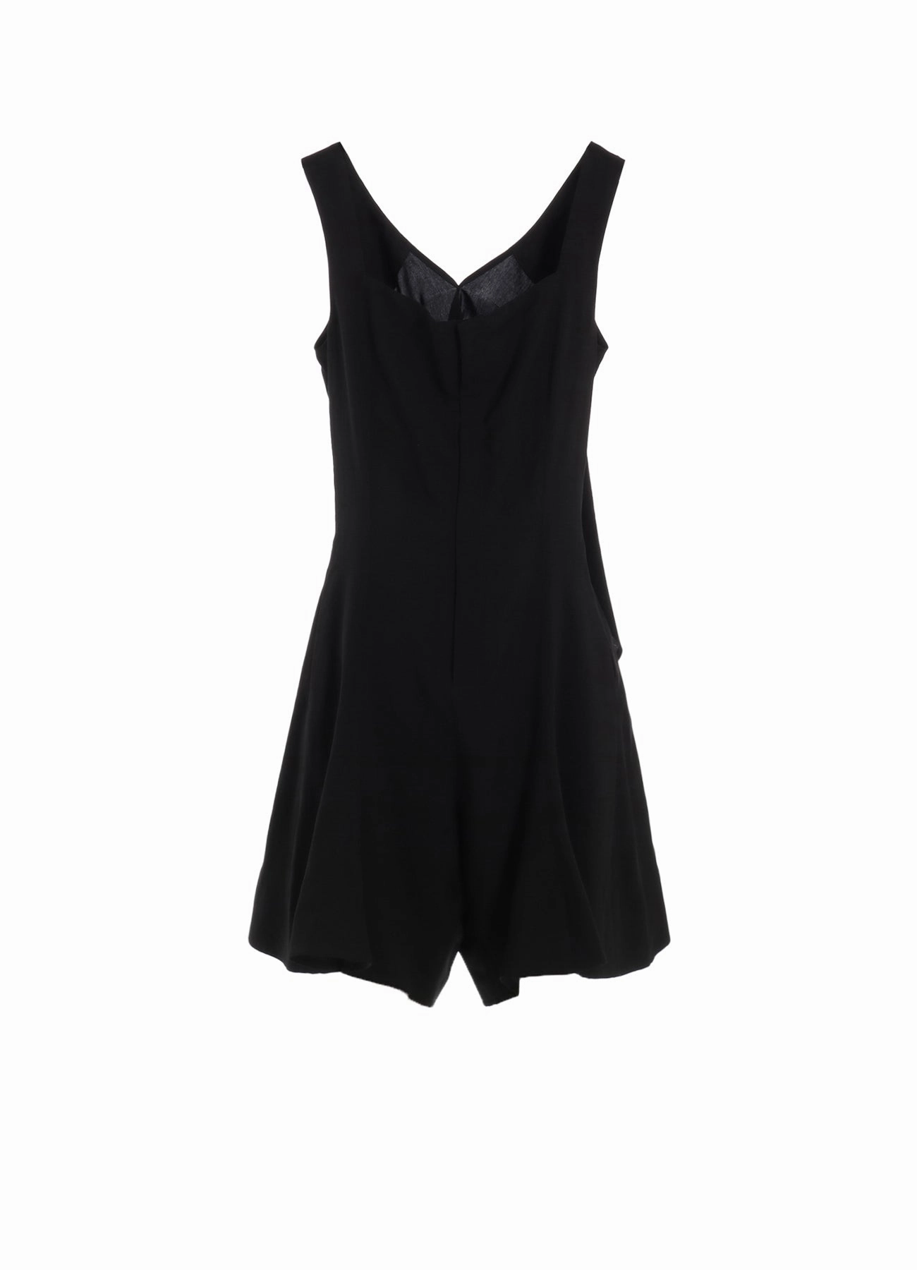 HARD TWIST GABARDINE BACK RIBBON SHORT OVEALLS Elegant Fit