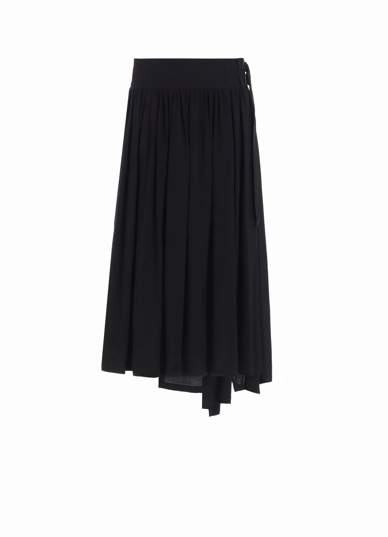 HARD-TWIST SERGE ASYMMTRIC GATHER SKIRT Smart Pairing