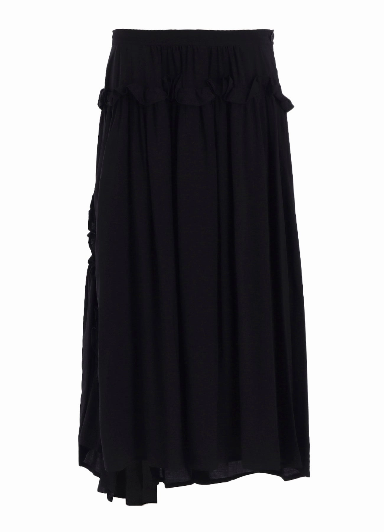 HARD-TWIST SERGE FRILL GATHER SKIRT Kind Light Work Option