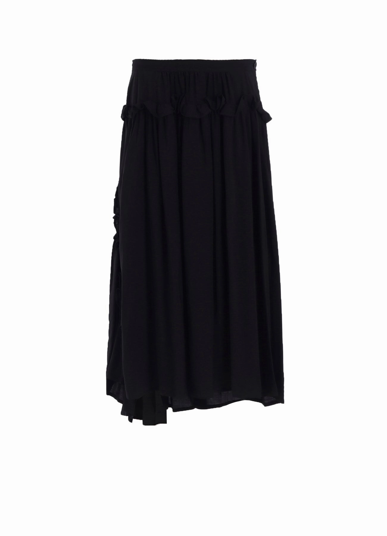 HARD-TWIST SERGE FRILL GATHER SKIRT Urban Look