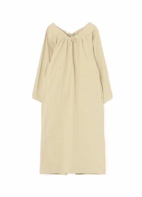 HARD TWISTED COTTON SATIN VOLUME DRESS Light and Comfortable