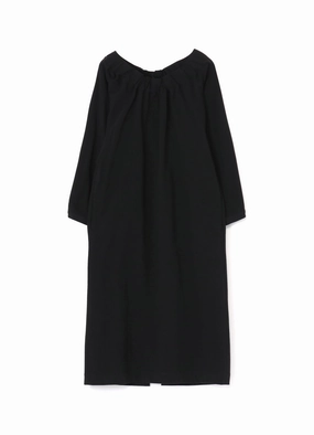 HARD TWISTED COTTON SATIN VOLUME DRESS Move Easy