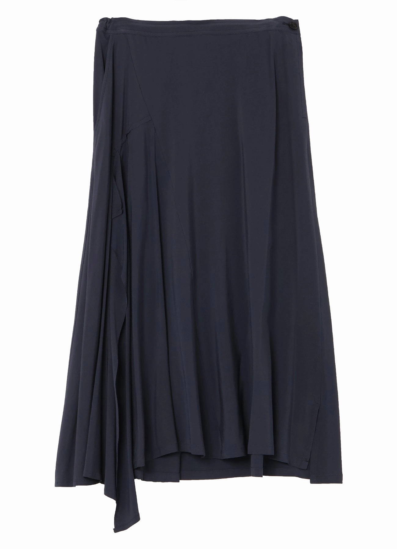 Sophisticated Wear Mood Booster HARD TWISTED GABARDINE RIGHT SIDE SLIT FLARE SKIRT