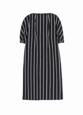 Casual chic dress HARD TWISTED STRIPE SLIT DRESS