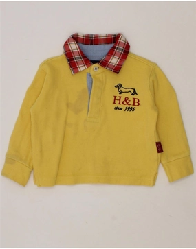 HARMONT & BLAINE Baby Boys Polo Neck Sweatshirt Jumper 6-9 Months Yellow Layered Weight Distribution Guide