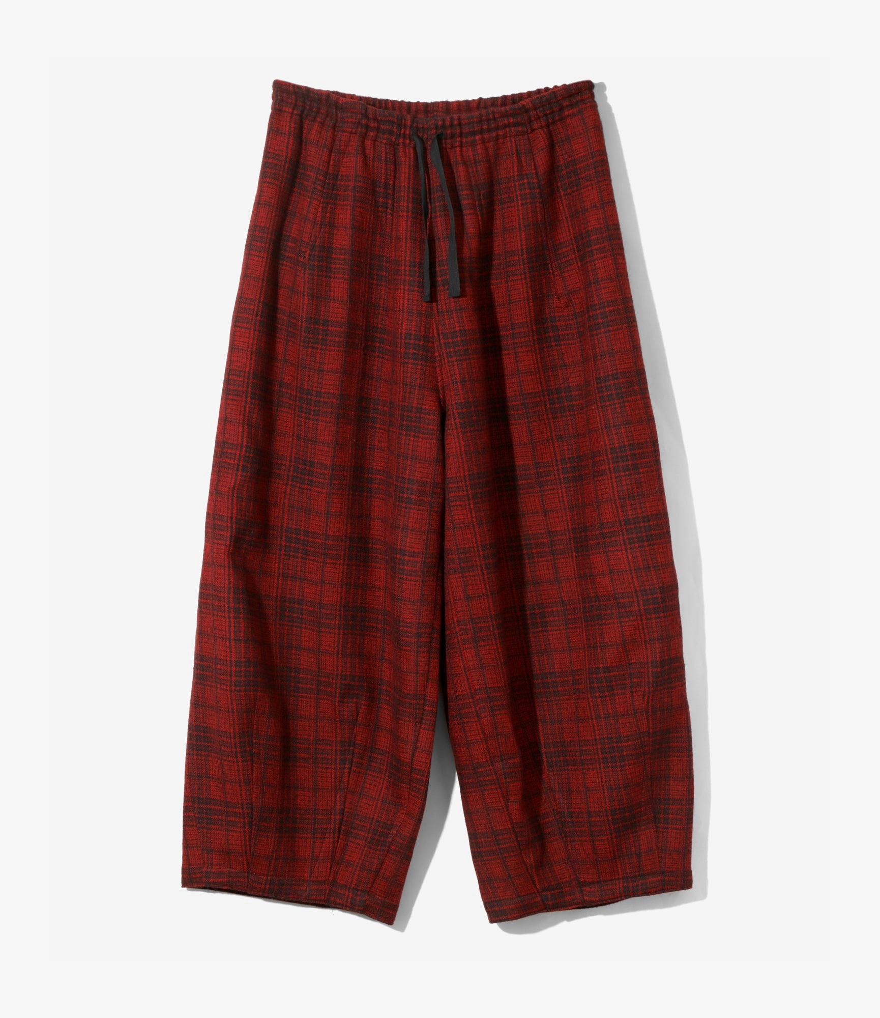 HD Pant ?C Red Glen Plaid Wool Perfect Fit High-waisted fit