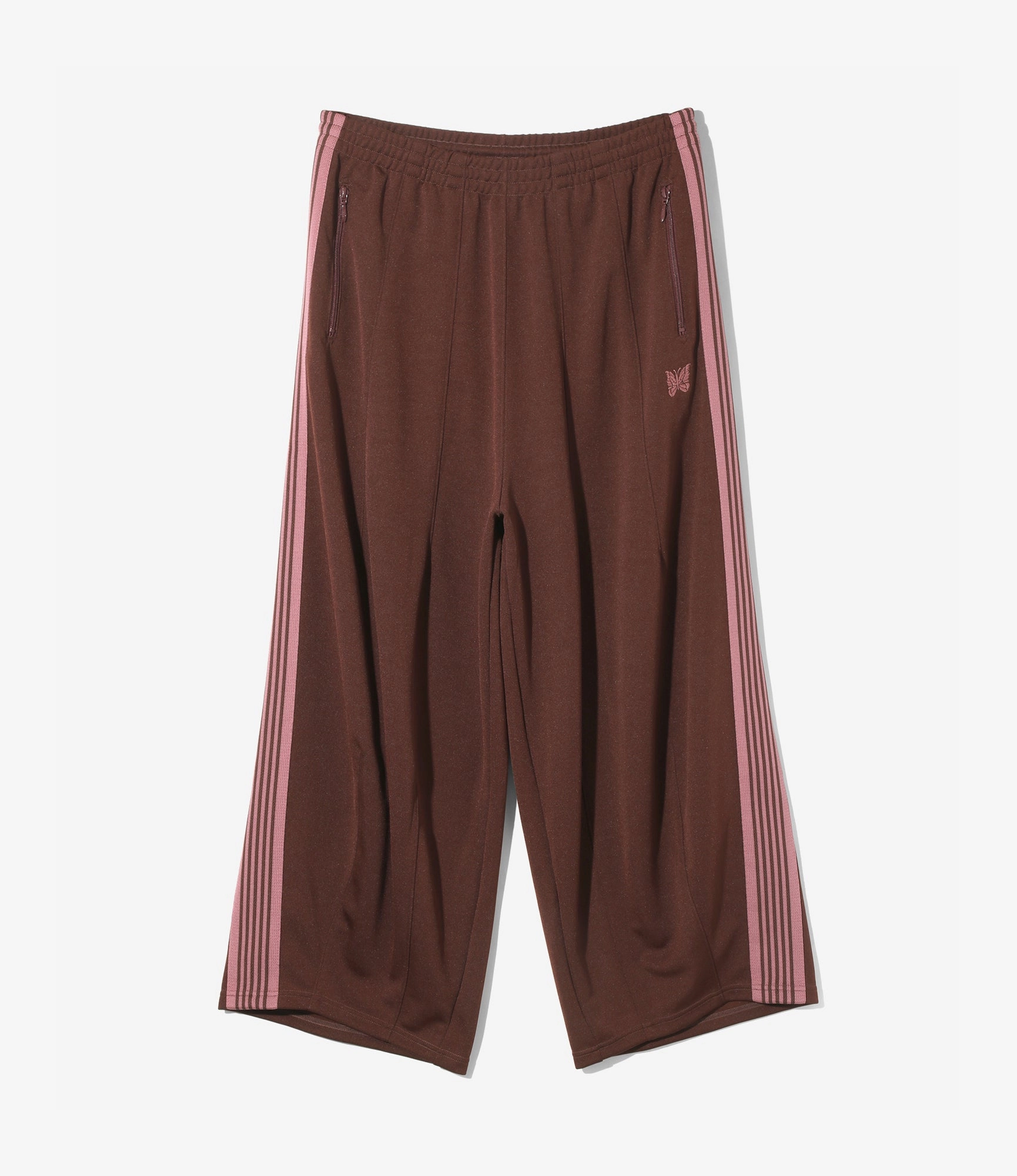 ReflectiveAccentDetails HD Track Pant ?C Brown Smooth Polyester