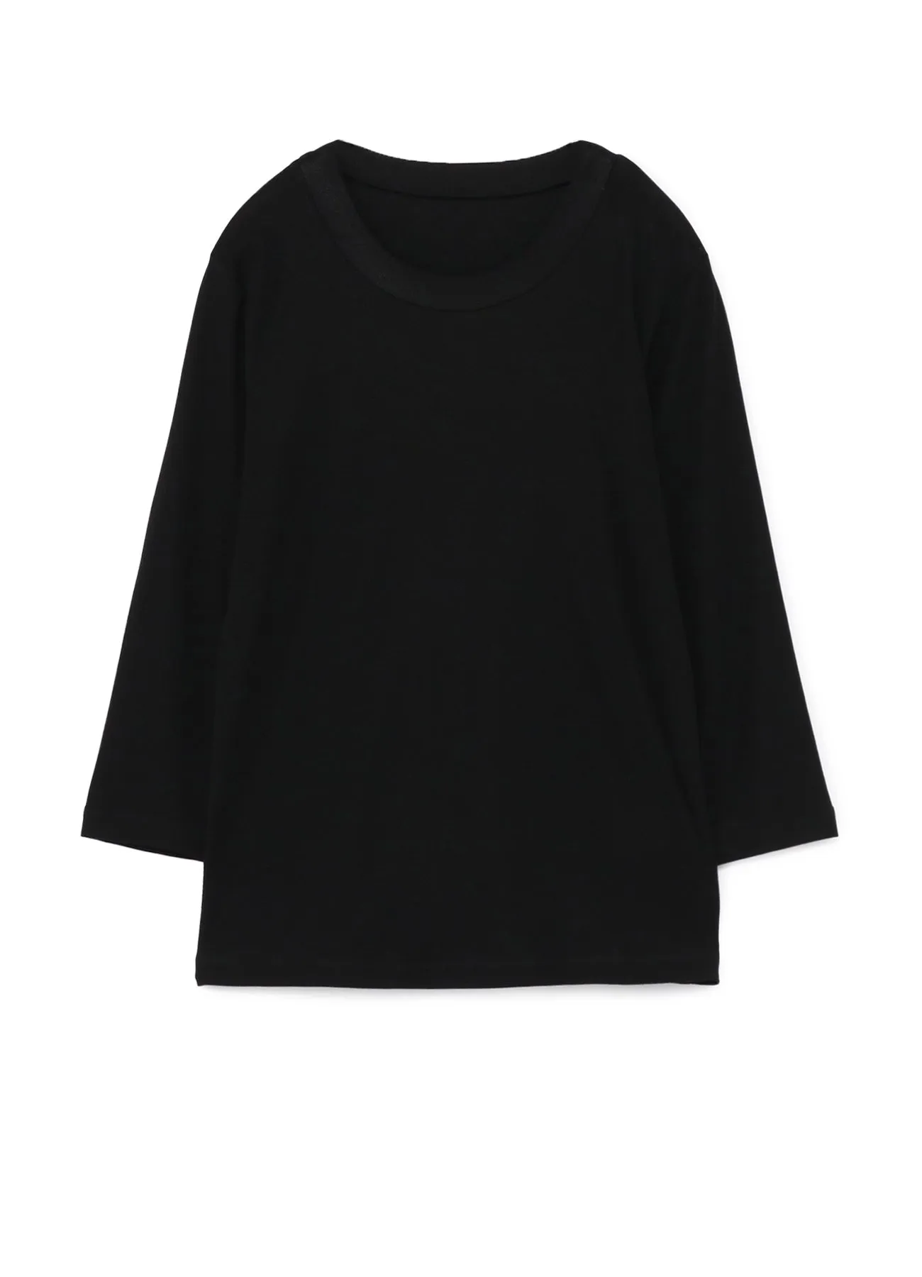 LYOCELL STRETCH RIB JERSEY ROUND NECK 3/4 SLEEVE SHIRT fade resistant color Neutral Tone