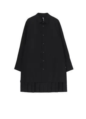 Camouflage Print COTTON BROAD BACK HEM PLEATED SHIRT