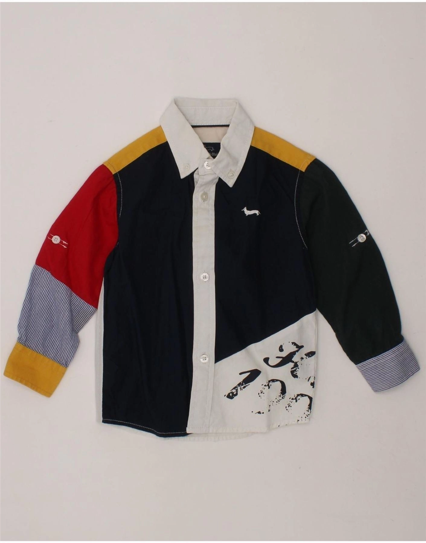 UV Protective Fabric Soft Texture HARMONT & BLAINE Baby Boys Shirt 12-18 Months Multicoloured Colourblock