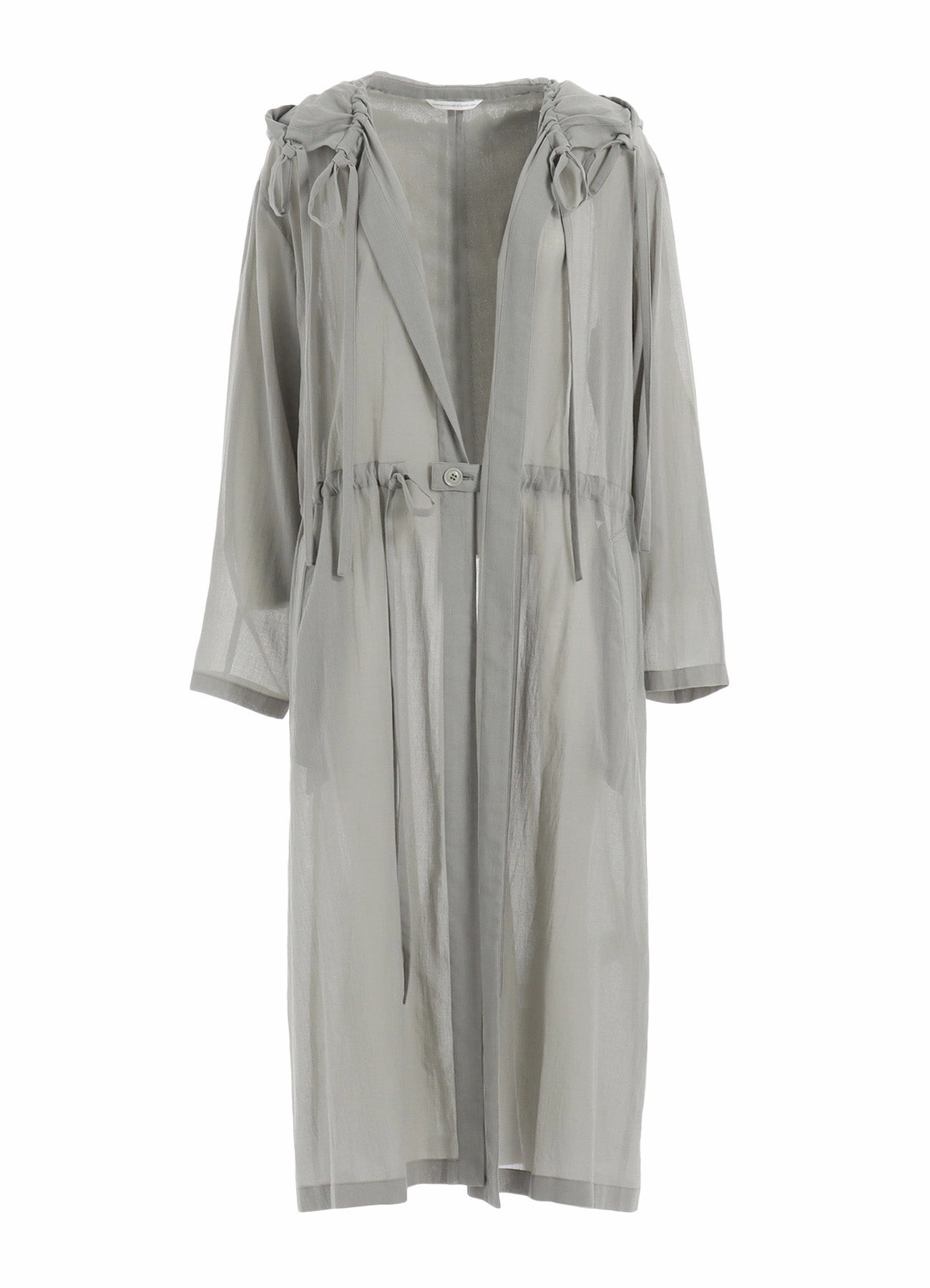 Rainy Day City Ready Wear COTTON CHIFFON HOODIE COAT