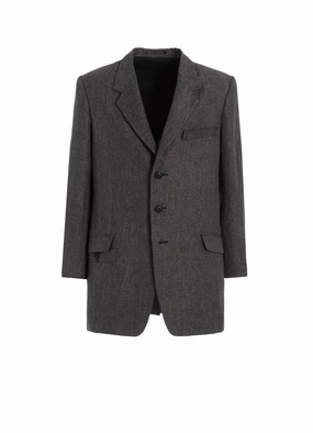 HEATHER KHADI JACKET WITH TURN BACK COLLAR Wind Friendly