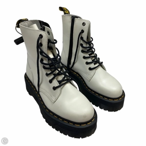 Durable Shell City Walking Boots Ankle Heels By Dr Martens In White, Size: 6