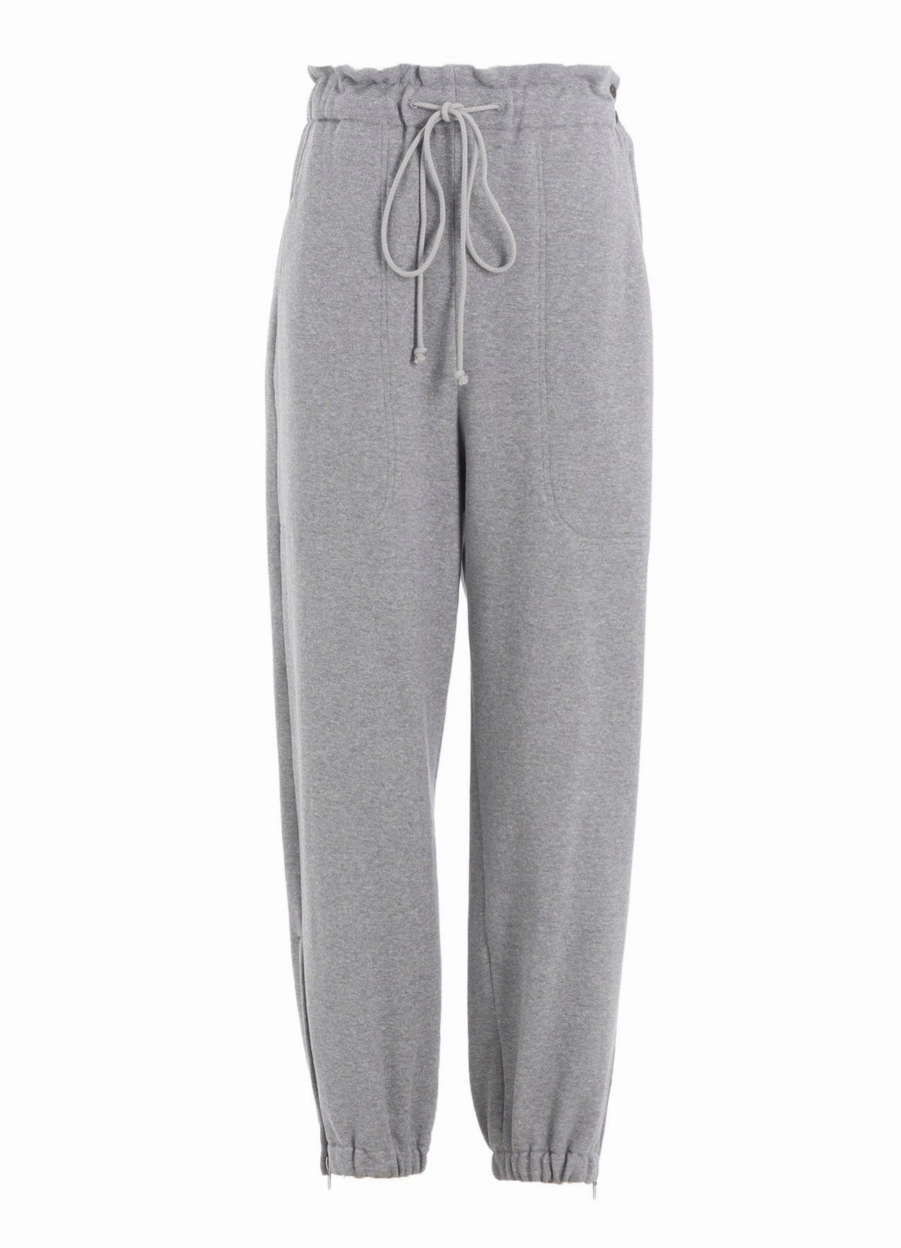 Breathable Waistband Corduroy texture HEAVY FLEECE ELASTIC WAIST/HEM PANTS