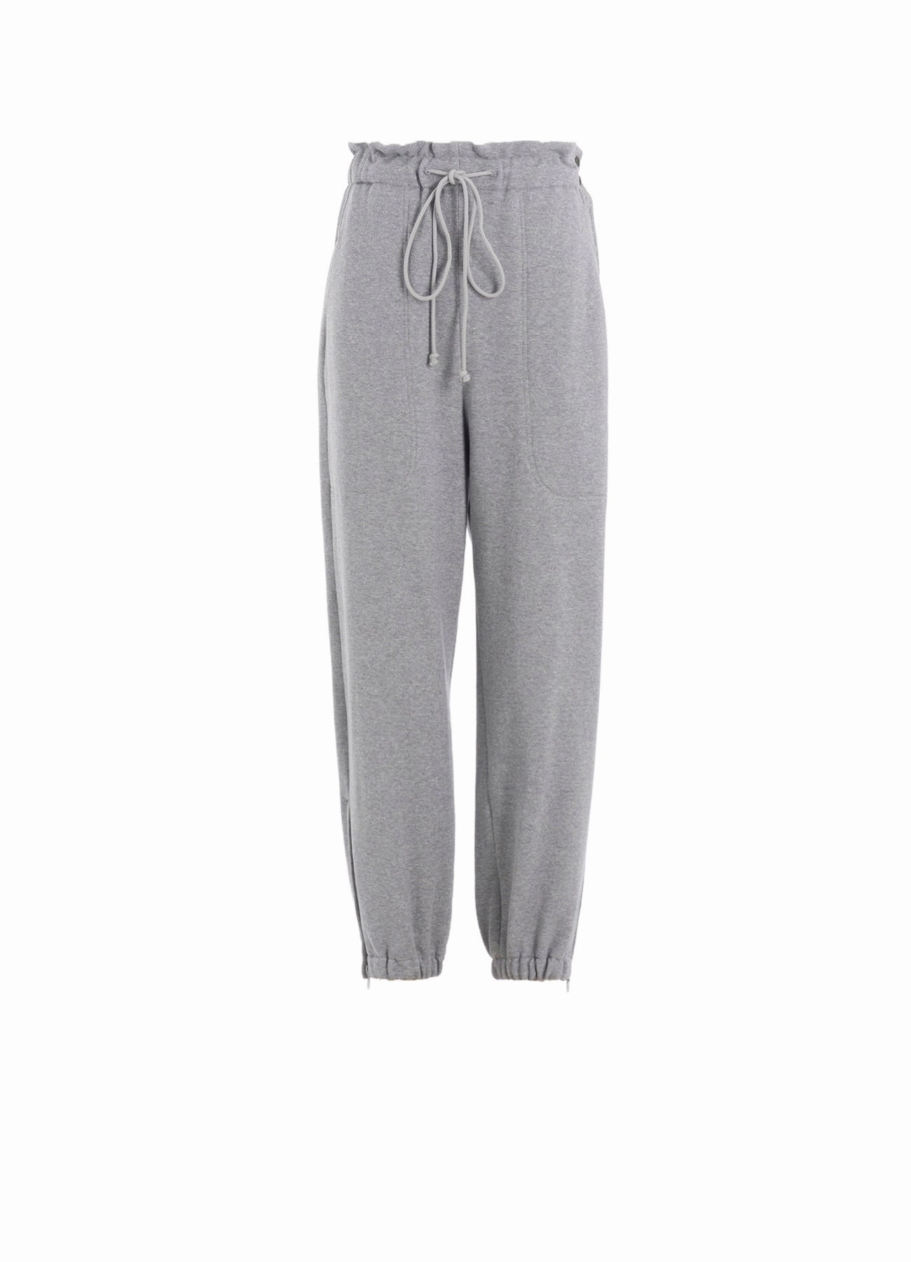 HEAVY FLEECE ELASTIC WAIST/HEM PANTS Essential Look Chic Look