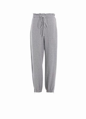 HEAVY FLEECE ELASTIC WAIST/HEM PANTS Essential Look Chic Look
