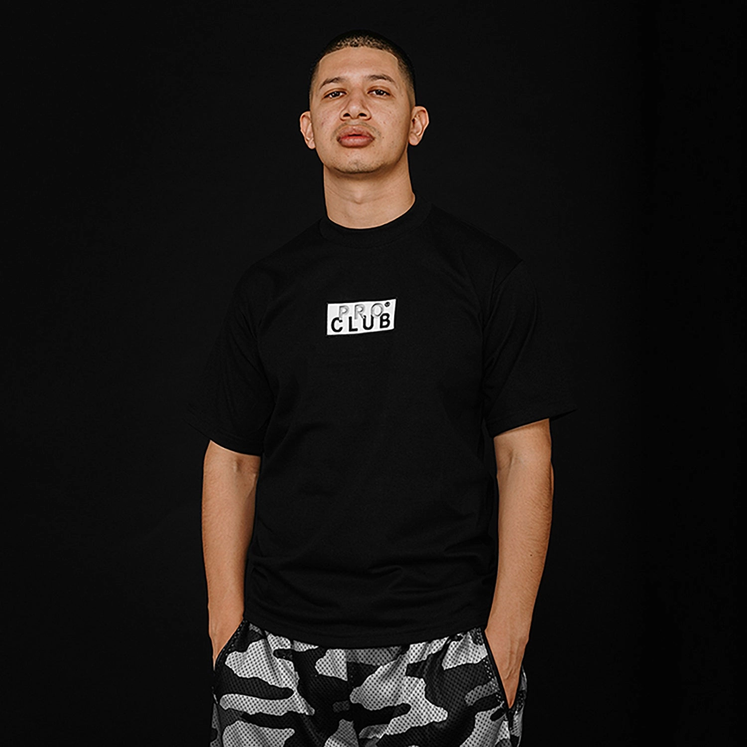 Heavyweight Embroidered Box Logo Tee - Mens Washable fabric