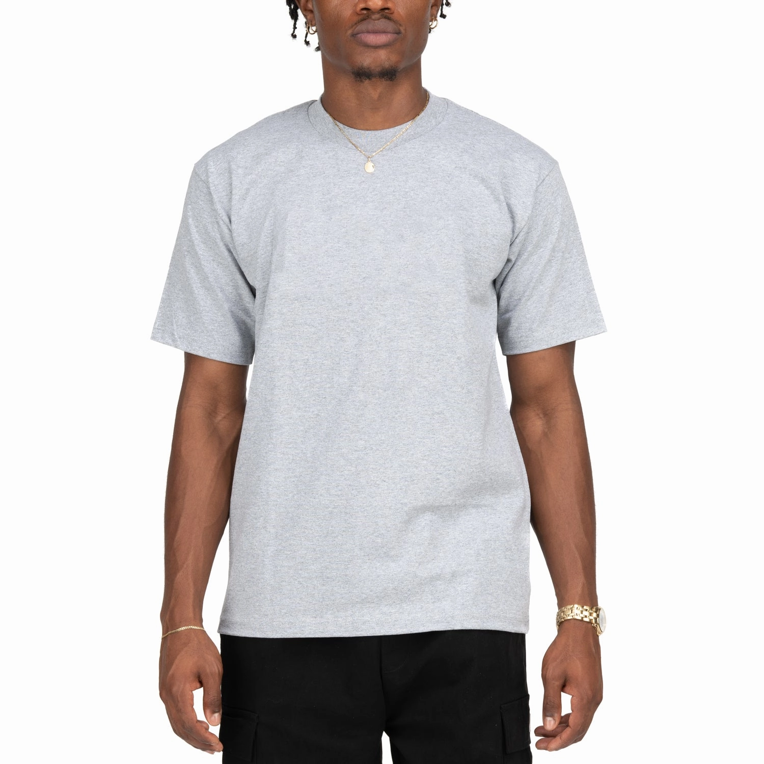 Heavyweight Solid Crew Neck - Mens Everyday Outfit Effortless Vibe