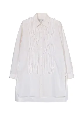 Lace Accent Contemporary Look BROAD CHAIN STITCH BLOUSE WITH CLOTH