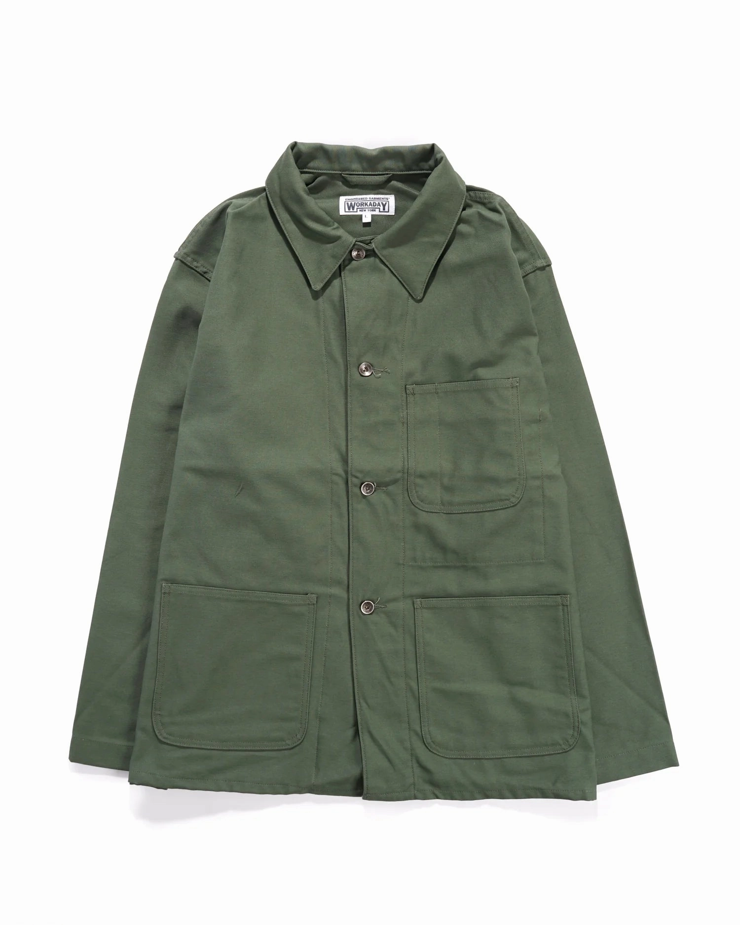 Stole Utility Jacket ?C Olive Reversed Sateen