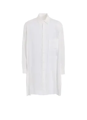 WHITE 80 MODAL LAWN BACK PANELED SLIT BLOUSE Non Static Finish