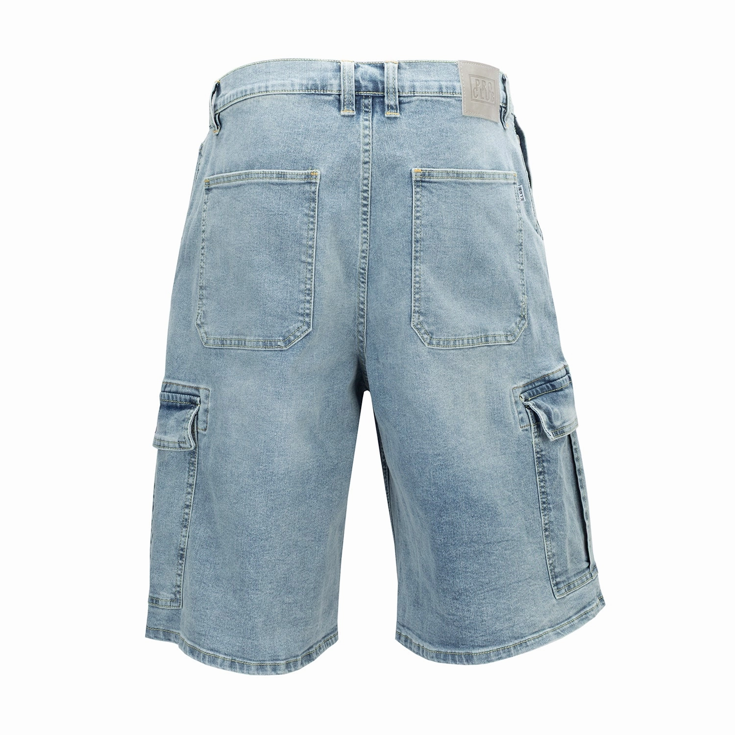 Street Layers high waisted Baggy Denim Cargo Short -Mens