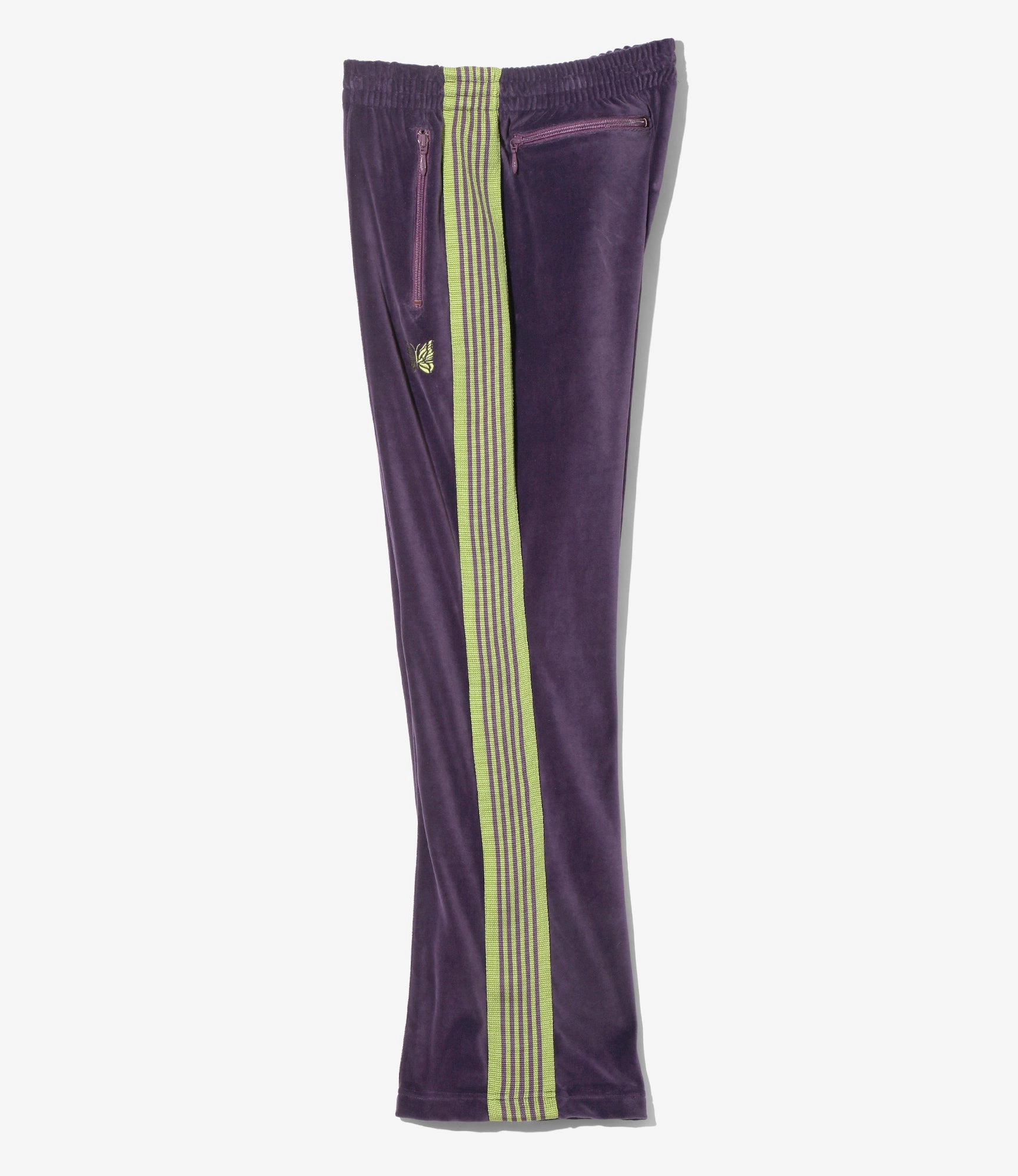 Easy Wear Boot-Cut Track Pant ?C Purple Velour