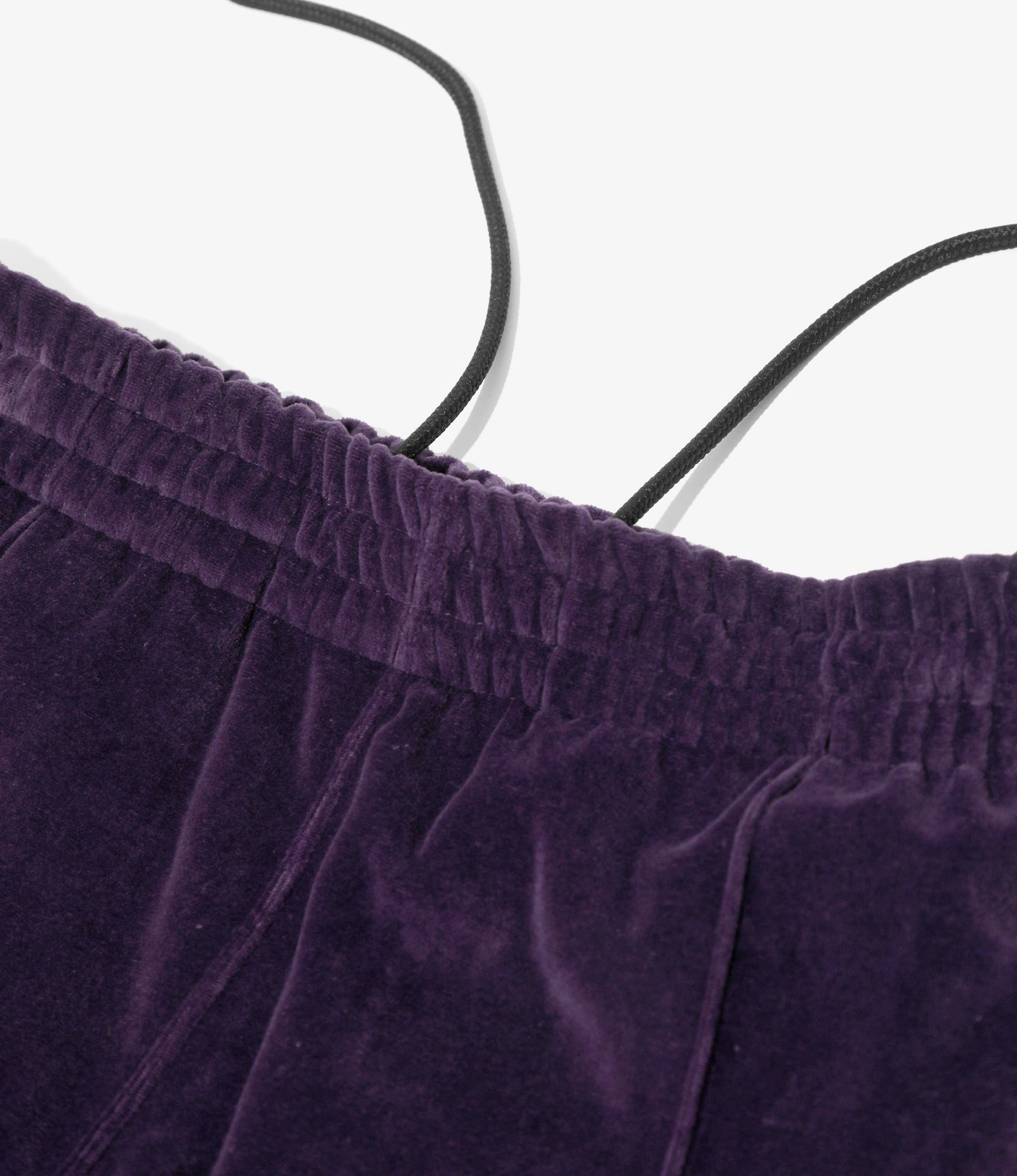 Boot-Cut Track Pant ?C Purple Velour SoftLining Elasticized Cuffs