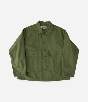 Exhibit Sea Bees Jacket ?C Olive Ripstop Cotton