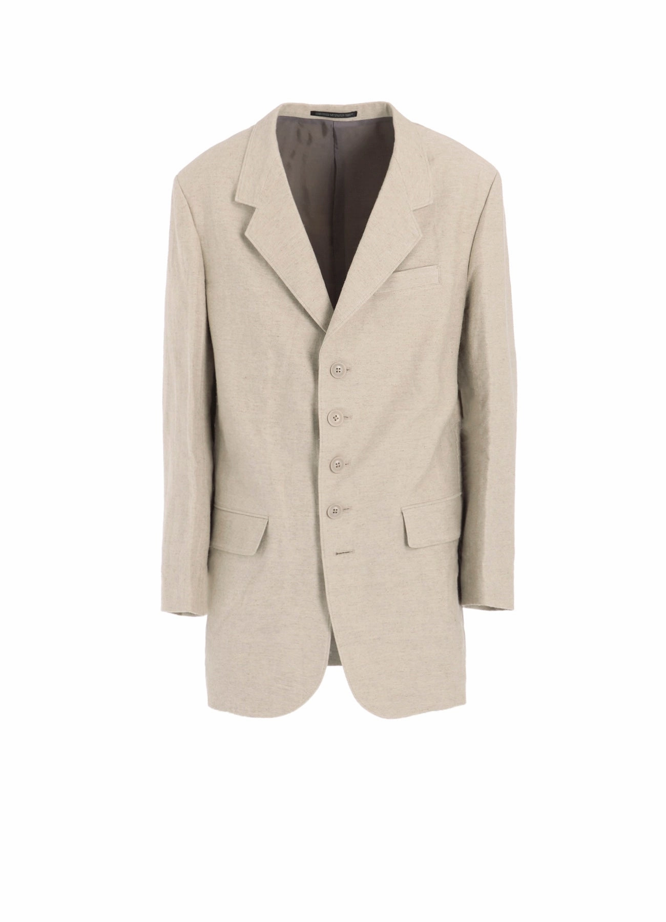 Future COTTN LINEN DOUBLE SATIN JACKET WITH 5-BUTTONS