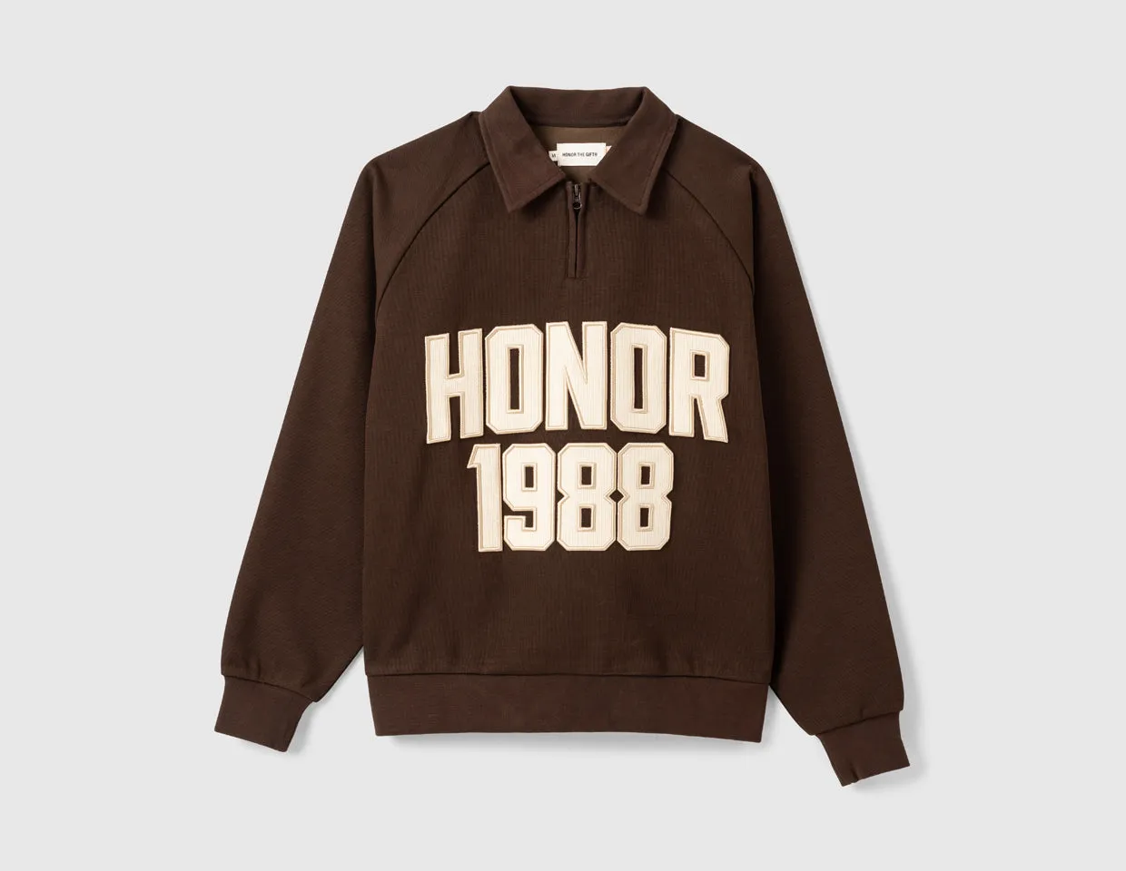 Honor The Gift 1988 Quarter Zip / Brown Outdoor Comfort Breathable fabric