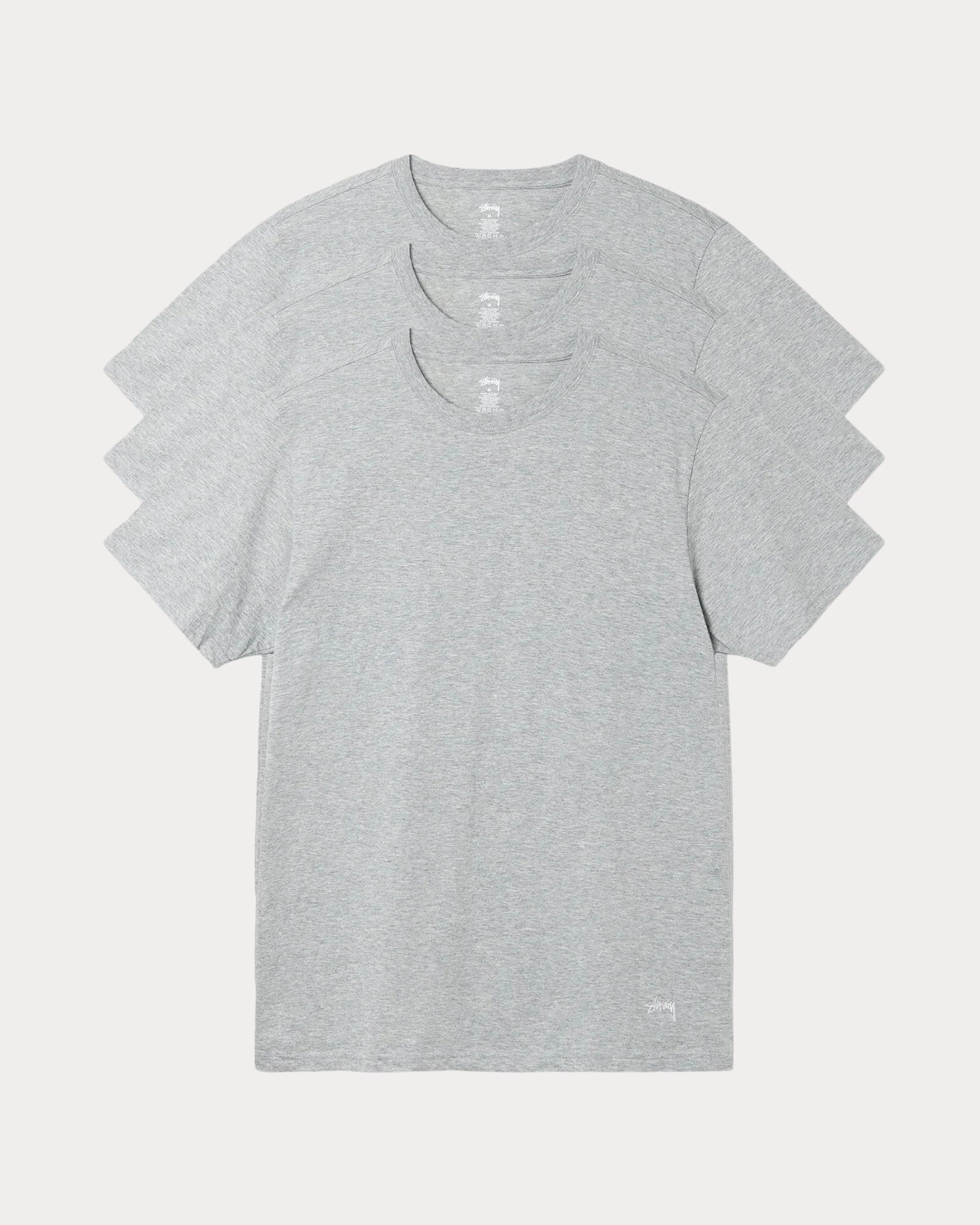 STUSSY UNDERSHIRT- 3 PACK Smooth Neckline