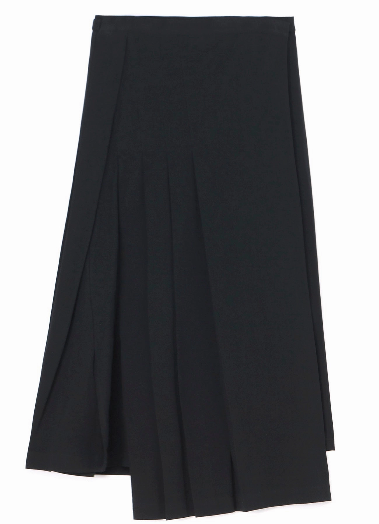 Effortless Layer Wear COTTON TWILL R PLEATED WRAP SKIRT