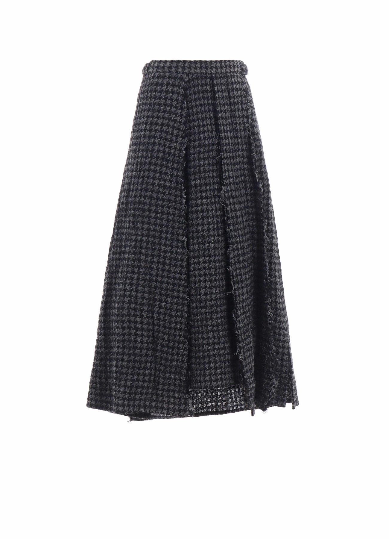 HOUNDSTOOTH PANELED PLEATED SKIRT A Tailored Piece
