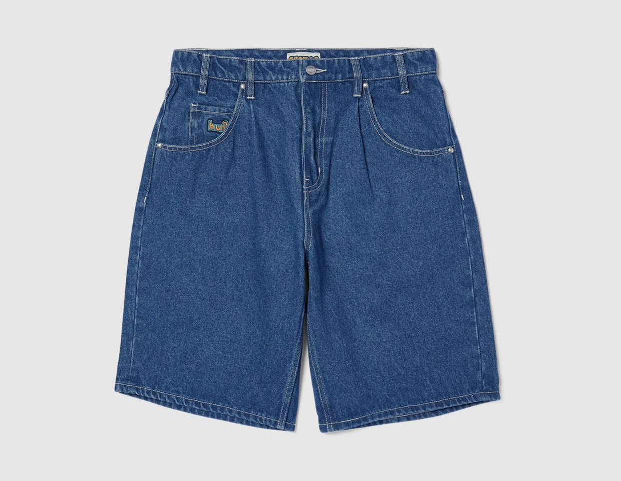 fitness industry fishing attire HUF Cromer Short Wash Indigo