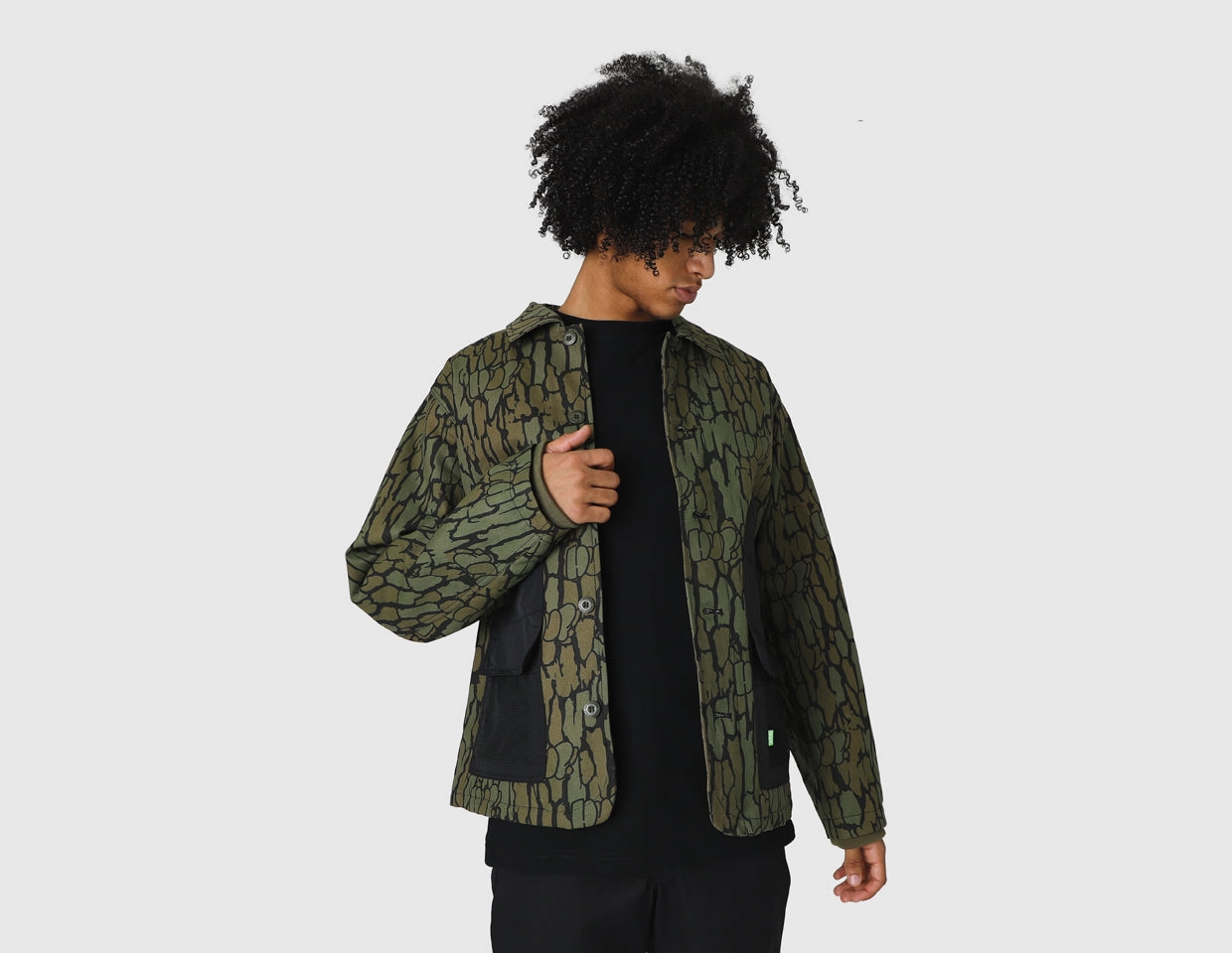 HUF Hudson Camo Work Jacket / Camo Day To Day LightweightInsulation