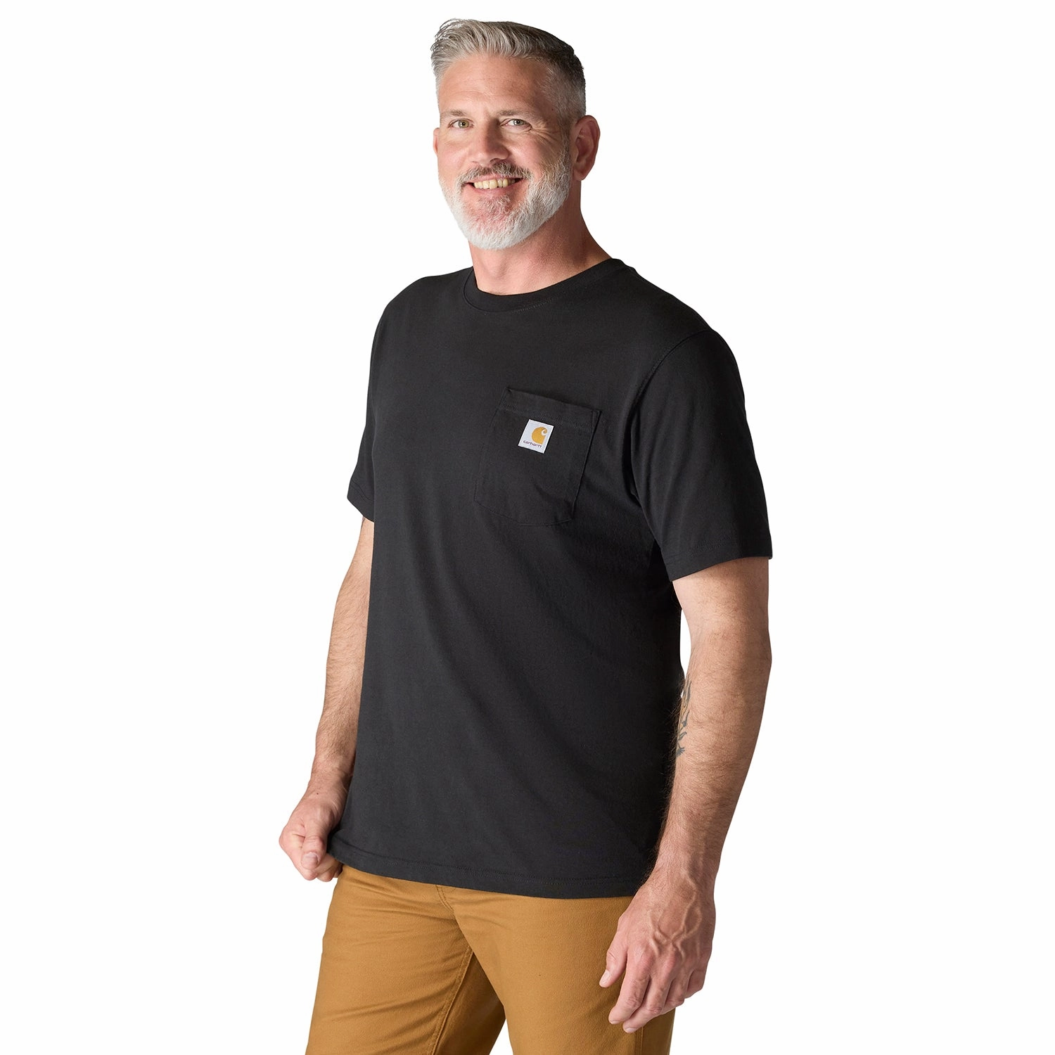 HW Loose Fit Pocket Tee -Mens Non Iron Finish