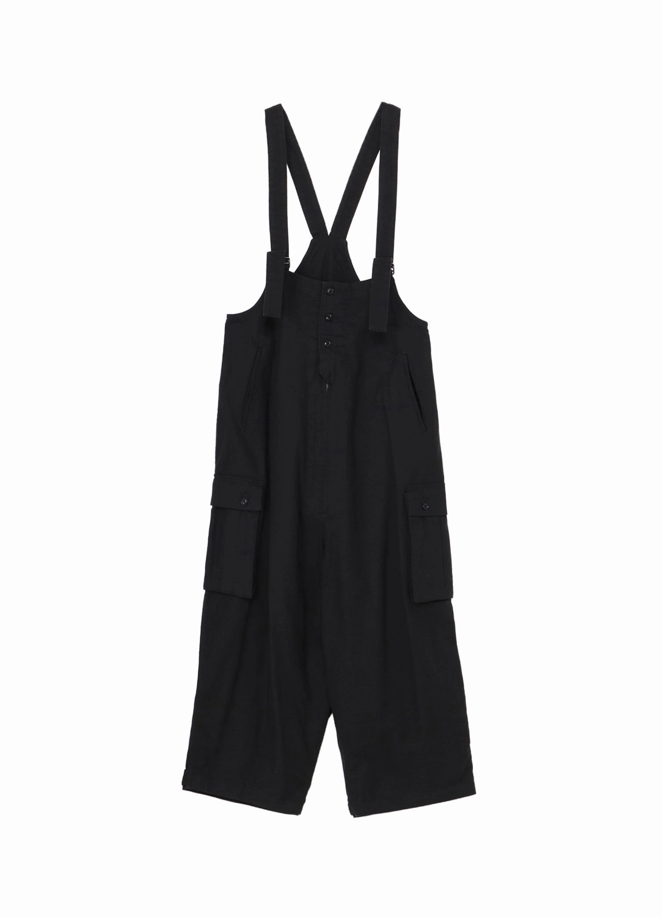 BLACK SCANDAL HERRINGBONE WORK OVERALLS Stretch Fabric