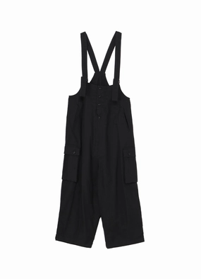 BLACK SCANDAL HERRINGBONE WORK OVERALLS Stretch Fabric