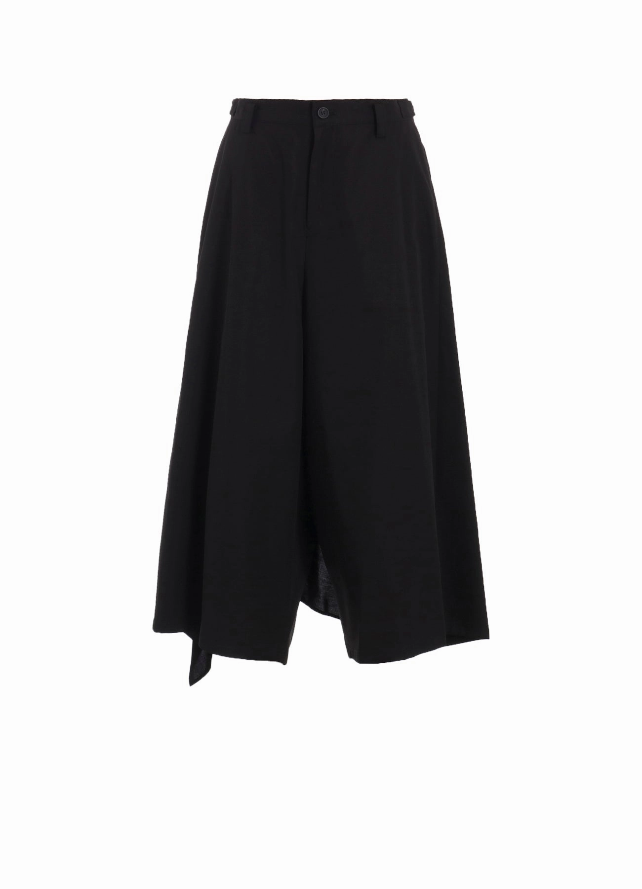 COTTON TWILL BACKSIDE DRAPED D PANTS Casual Comfort Look Mesh Lined