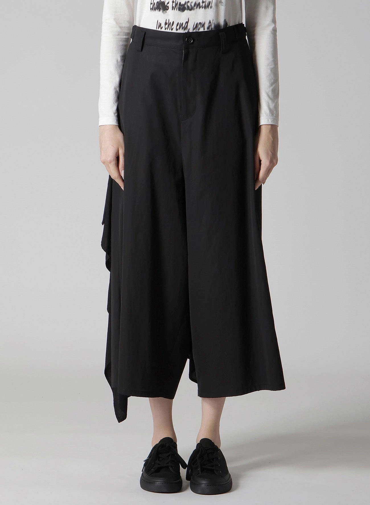 Light Fabric Durable Utility COTTON TWILL BACKSIDE DRAPED D PANTS