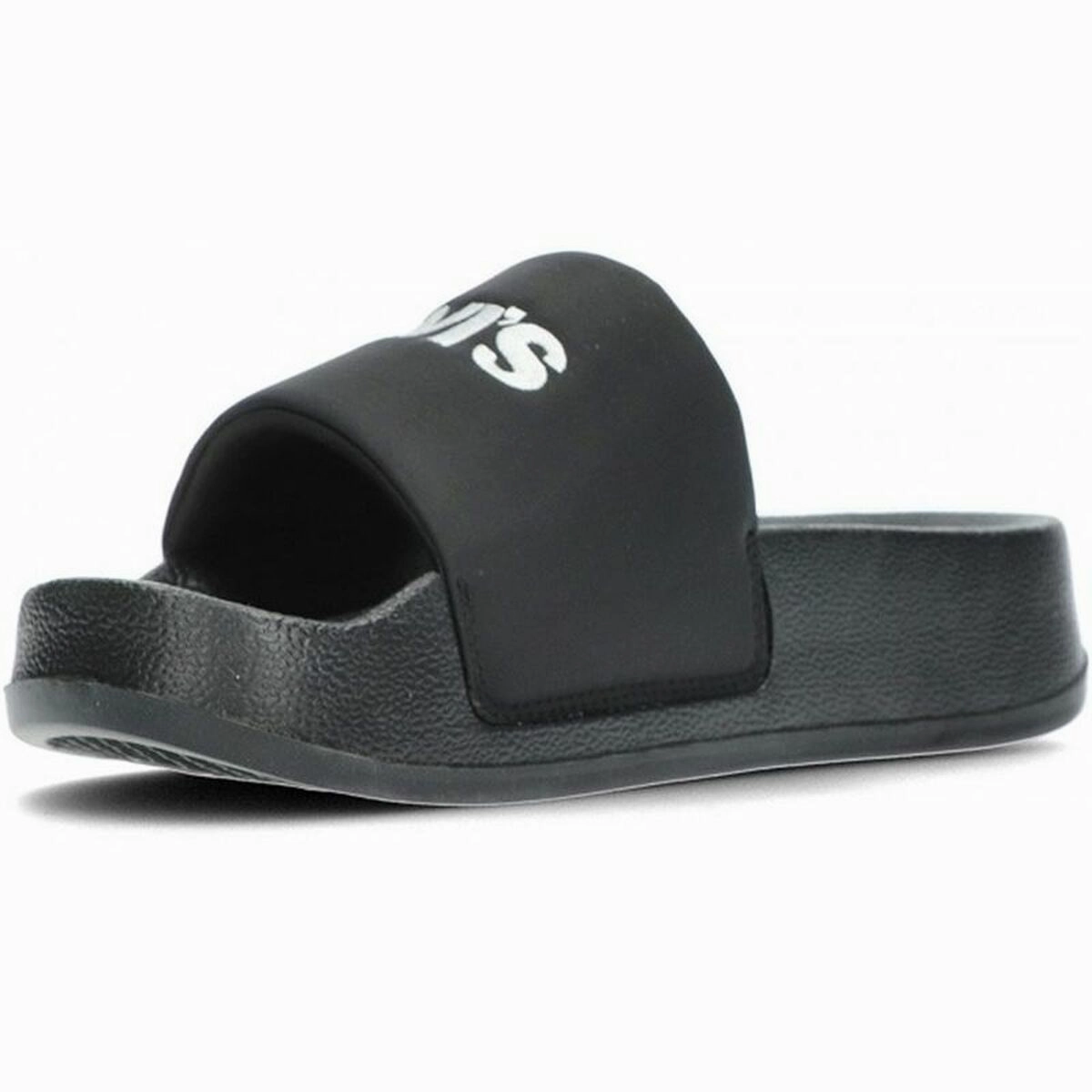 Comfortable For Road Running Lightweight Material Women's Flip Flops Levi's June Black
