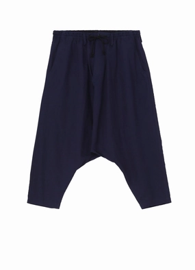 Street Comfort Form Fit Comfort INDIGO DYEING COTTON LINEN SAROUEL PANTS