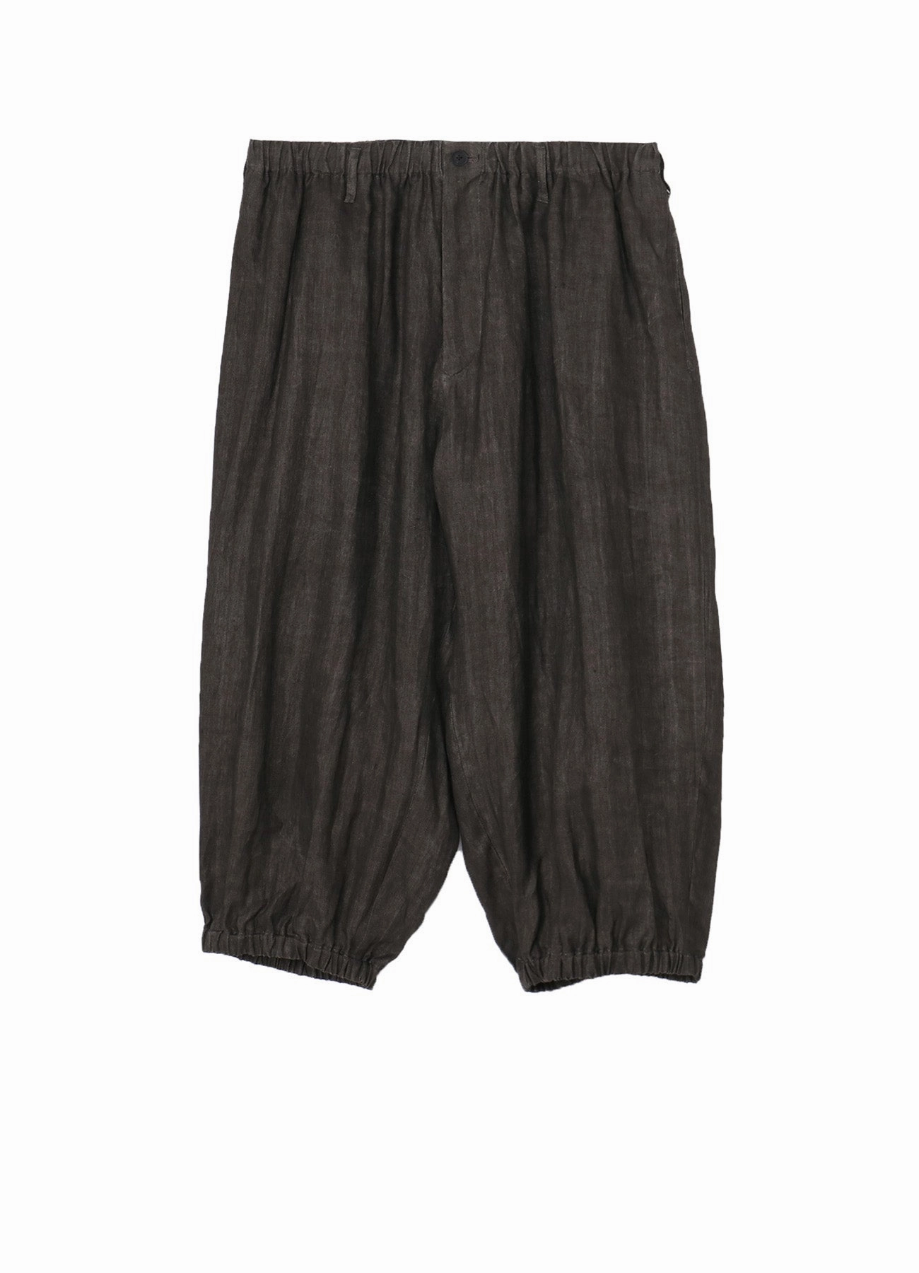 INK DYED TWILL GATHER CROPPED PANTS hypoallergenic