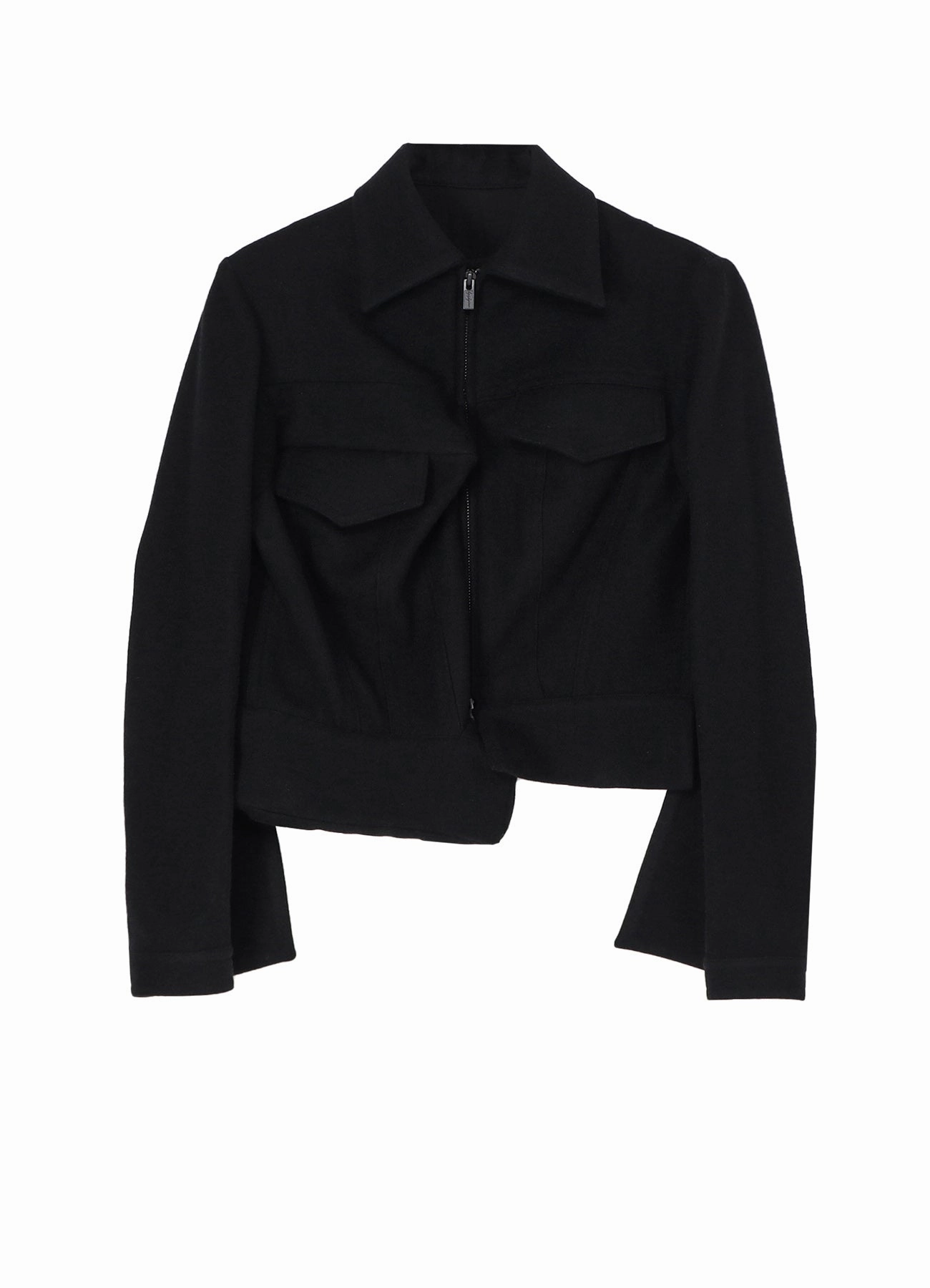 1/16 FLANNEL L BOX DETAIL BLOUSON Altruism High Collar Style