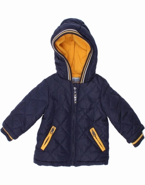 Publish HARMONT & BLAINE Baby Boys Hooded Quilted Jacket 6-9 Months Navy Blue