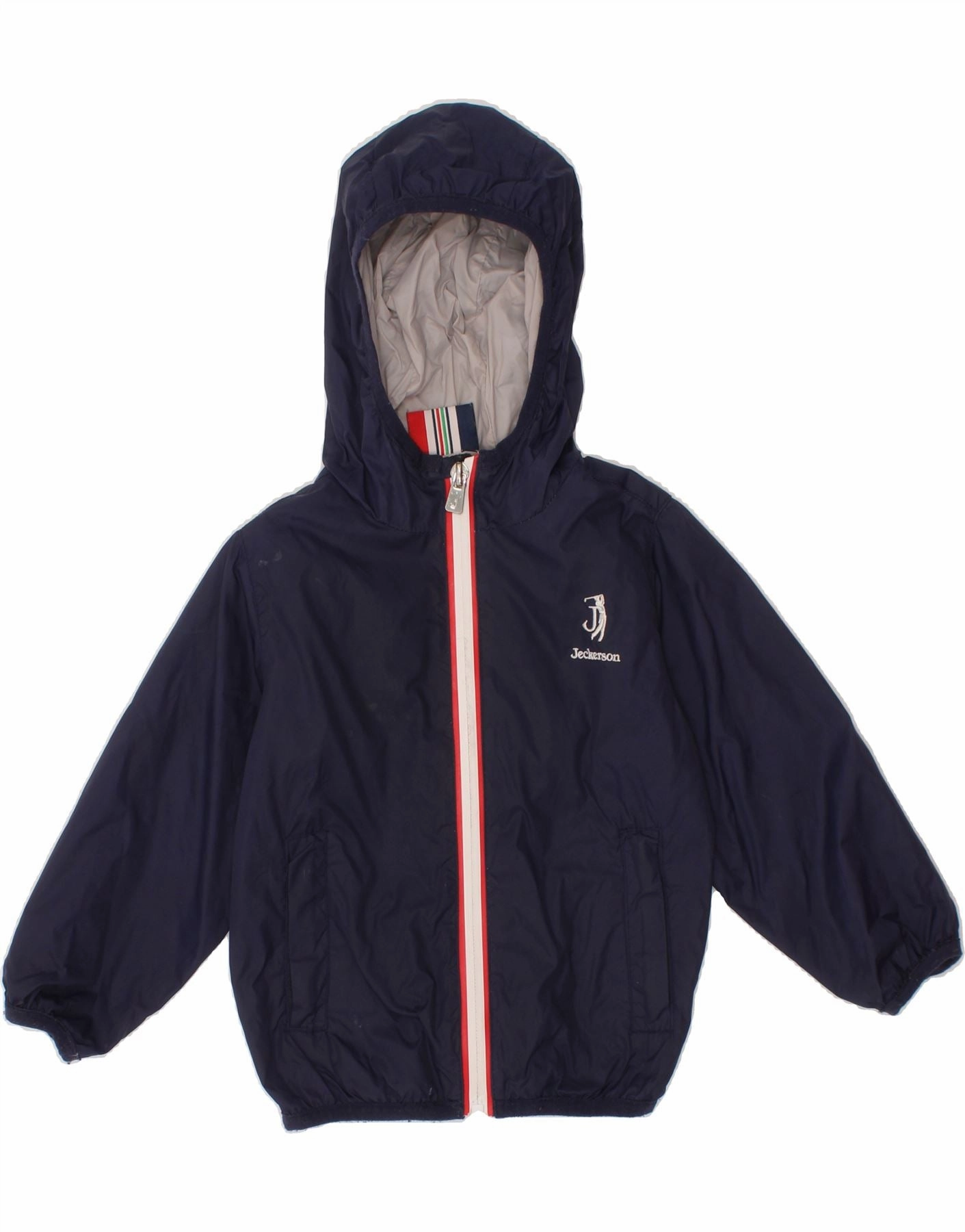 JECKERSON Baby Boys Hooded Rain Jacket 12-18 Months Navy Blue cruise trip Stand